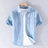Camicia Jeans Alessandro Pietra 100% Cotone