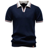 Polo Old Money con Colletto a Contrasto