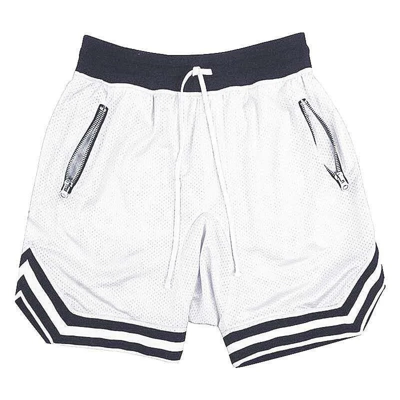 Shorts Sportivi con Cordino e Tasca con Zip