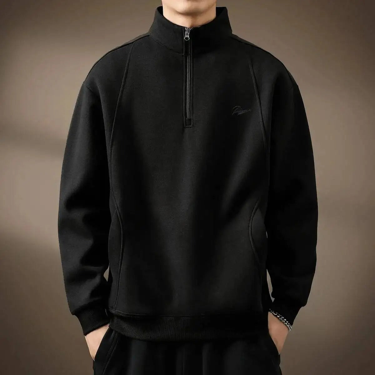 Maglione Primo con Mezza Zip