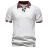 Polo Old Money con Colletto a Contrasto