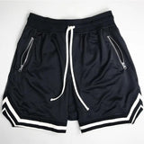 Shorts Sportivi con Cordino e Tasca con Zip