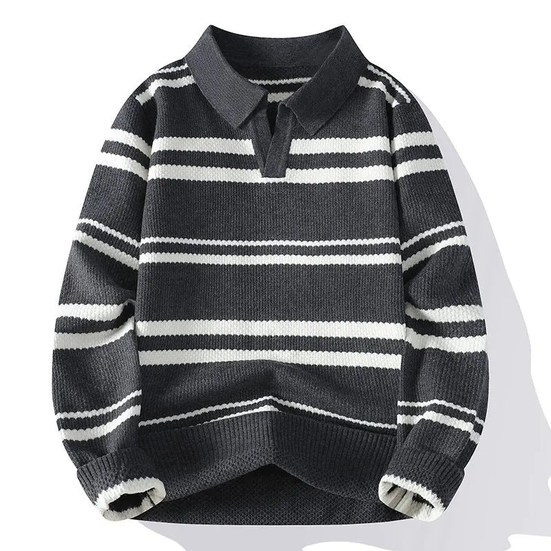 Maglione in Maglia a Righe Harvey