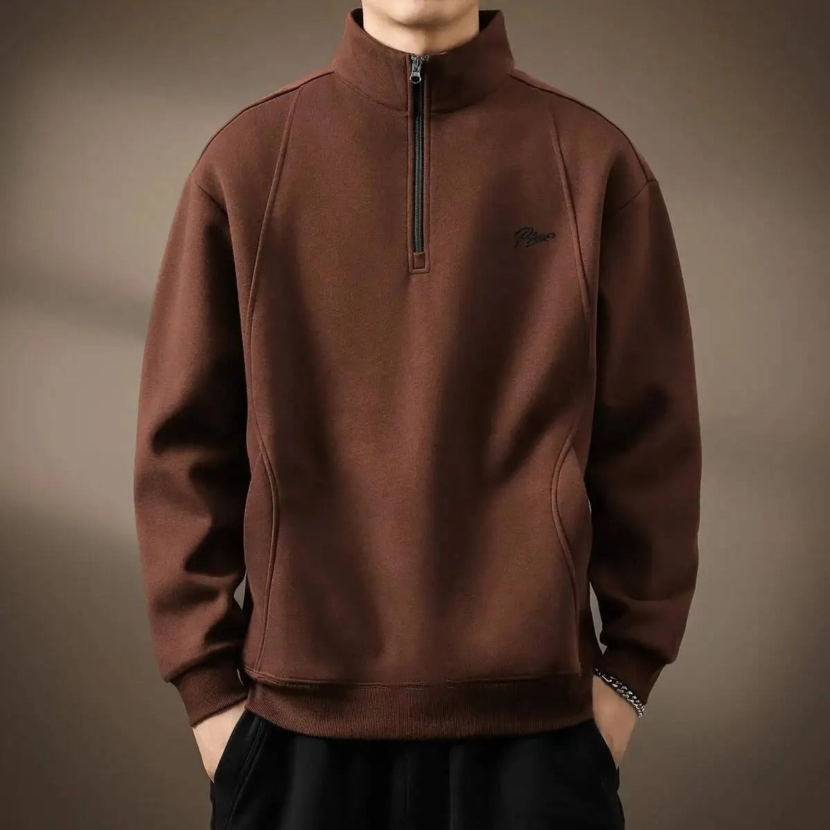 Maglione Primo con Mezza Zip